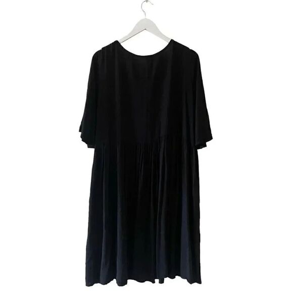 Riviera Sun Rayon Crepe Short Dress with Multicolored Embroidery  SZ 3X #1754 - Picture 11 of 16